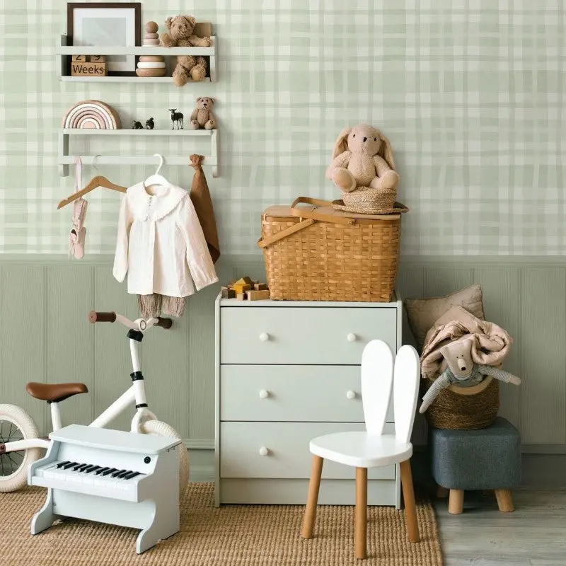 Ivy Plaid Check Wallpaper 1