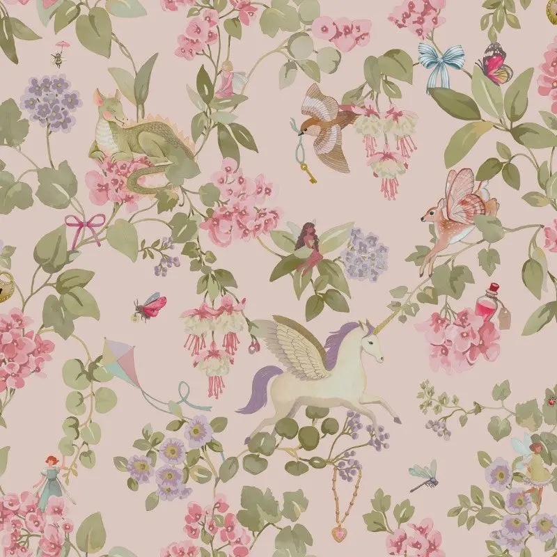 Away With The Fairies Floral Wallpaper 2