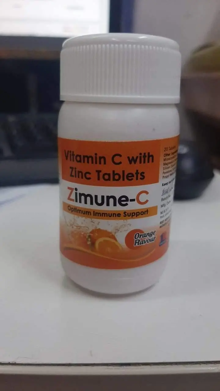 Zimune-Vitamin C Tablet (Vitamin C 500 Mg+Zinc Sulphate 100 Mg) 1