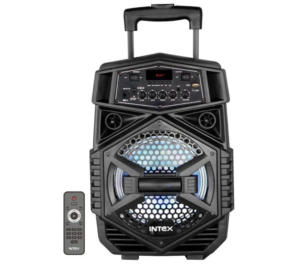 Intex Trolley Speaker T200 Multi Media Party Speaker With Bluetooth/ Fm/ Usb/ Tf Card Support 1