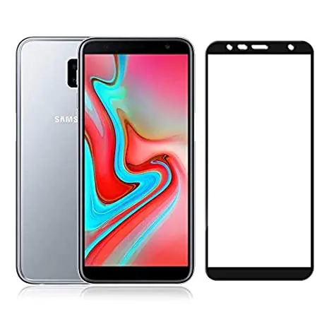 Dealsplant Premium Quality Super D Full Temper Glass For Samsung Galaxy J6 Plus 1