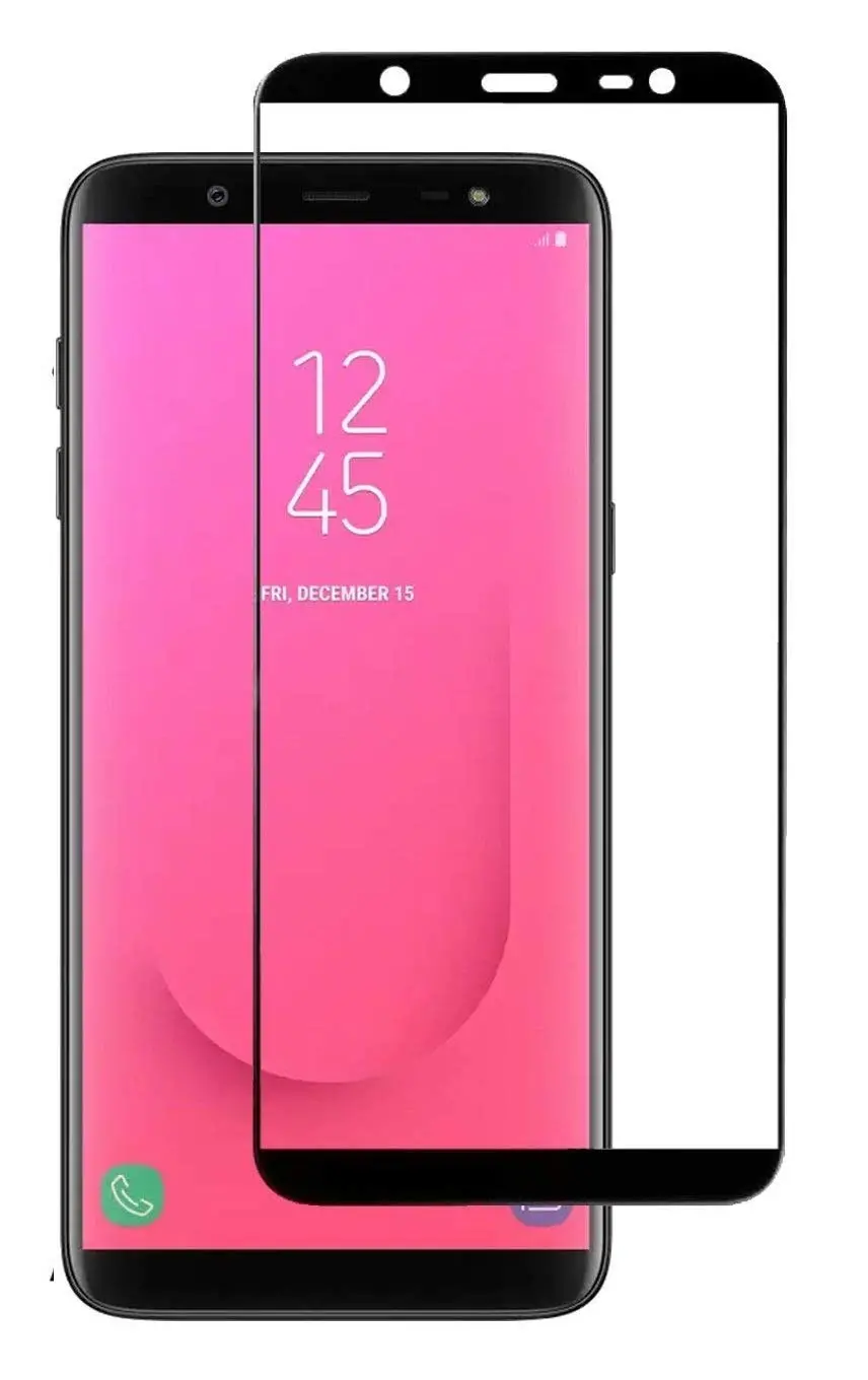 Dealsplant Premium Quality Super D Full Temper Glass For Samsung Galaxy J8 1