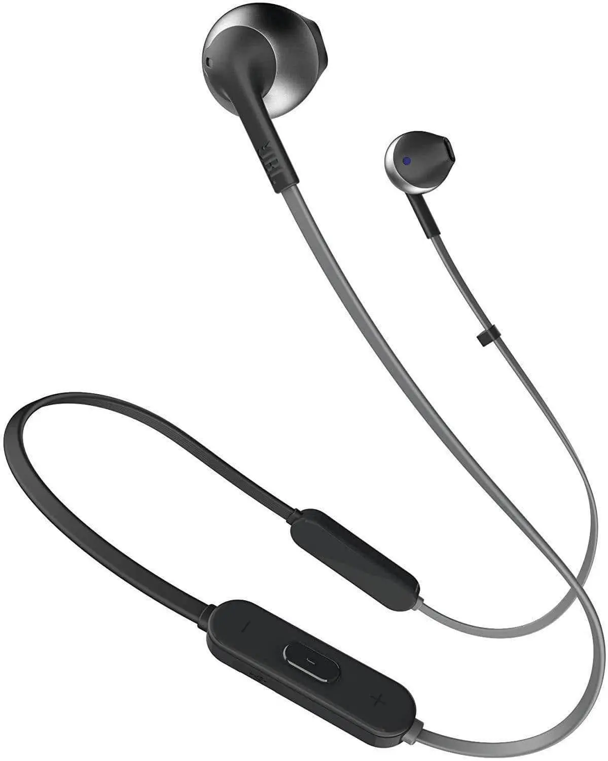 Jbl T205bt Pure Bass Wireless Metal Earbud Headphones With Mic (Black) 1