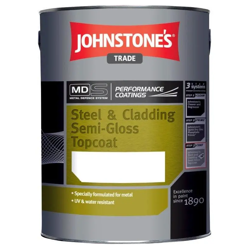 Johnstone's Trade Steel & Cladding Semi-Gloss Topcoat - Tinted Colours 1