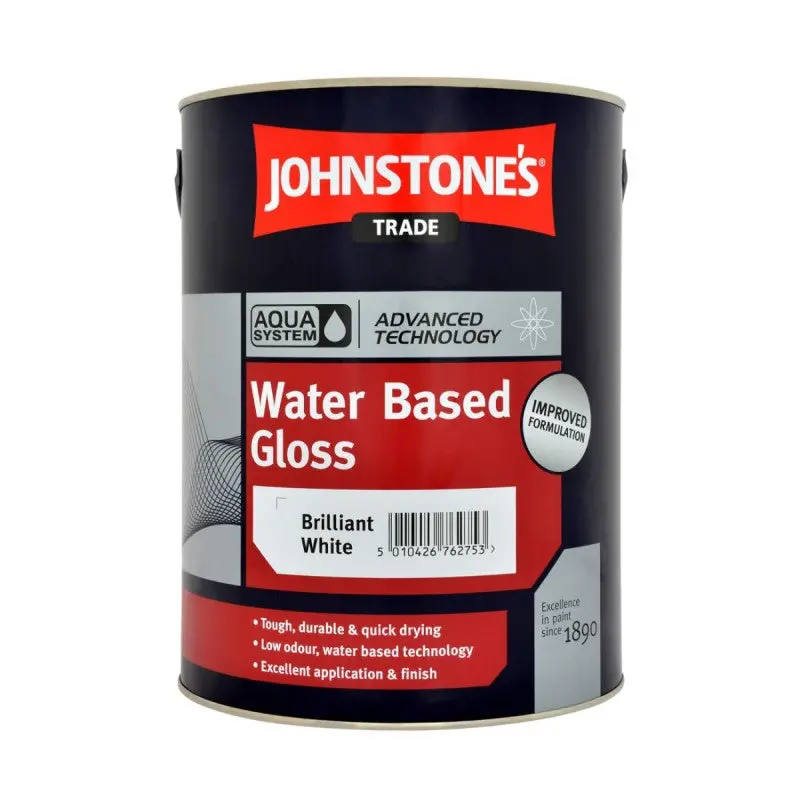 Johnstone's Trade Water Based Aqua Gloss Paint 1