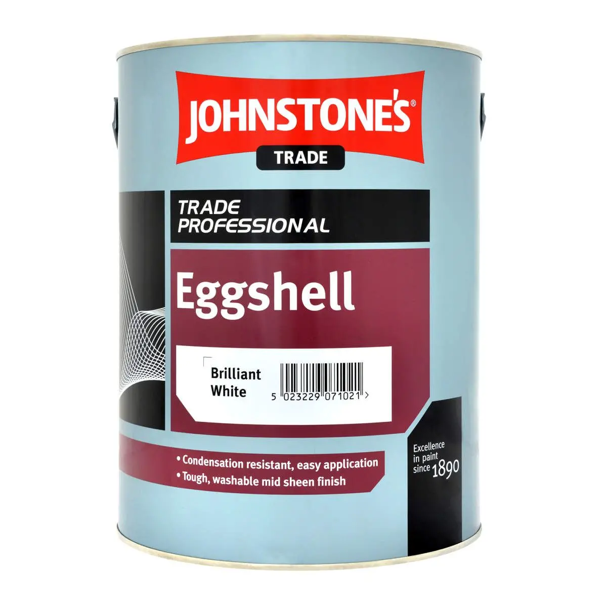 Johnstone's Trade Eggshell (Oil-Based) - Brilliant White 1
