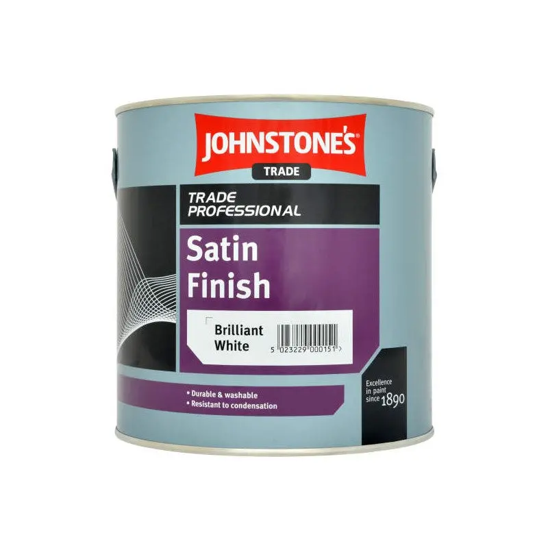 Johnstone's Trade Satin Finish - Brilliant White 1