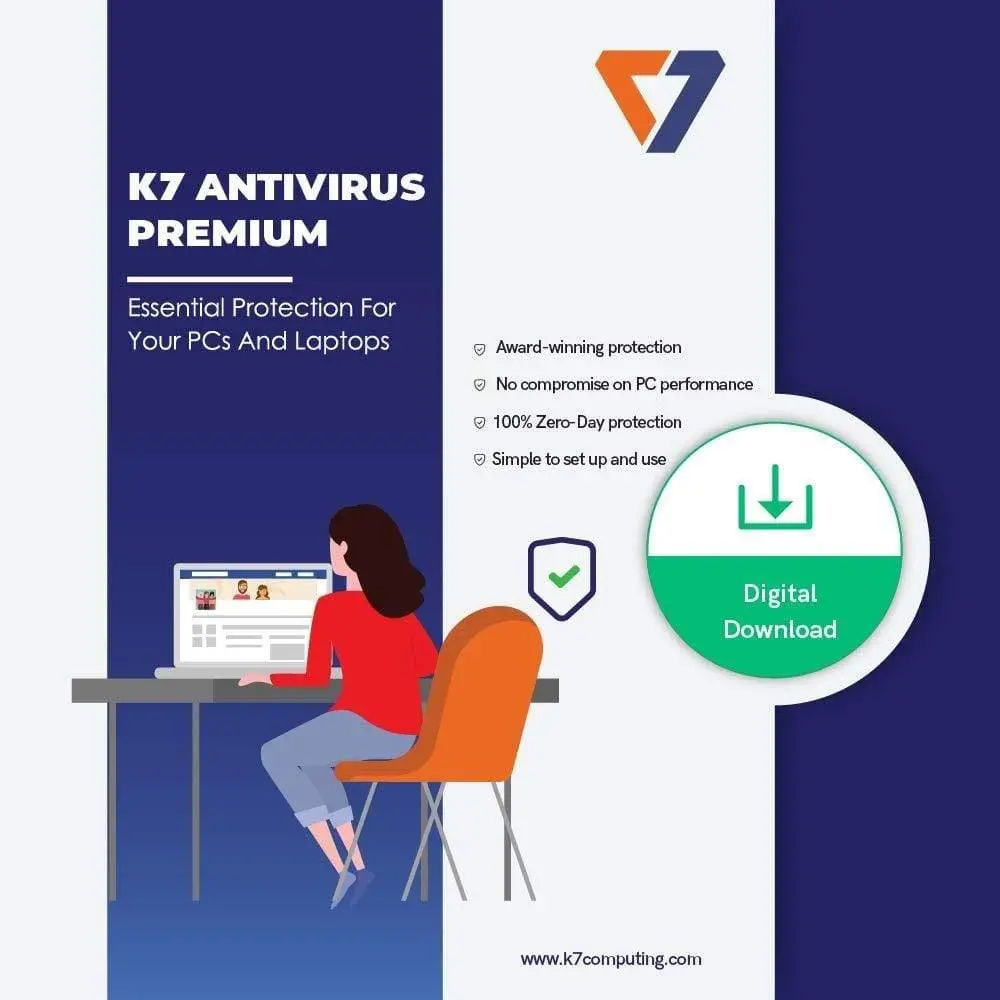K7 Antivirus Premium- 1 User, 1 Year (Email Delivery In 2 Hours - No Cd) 1