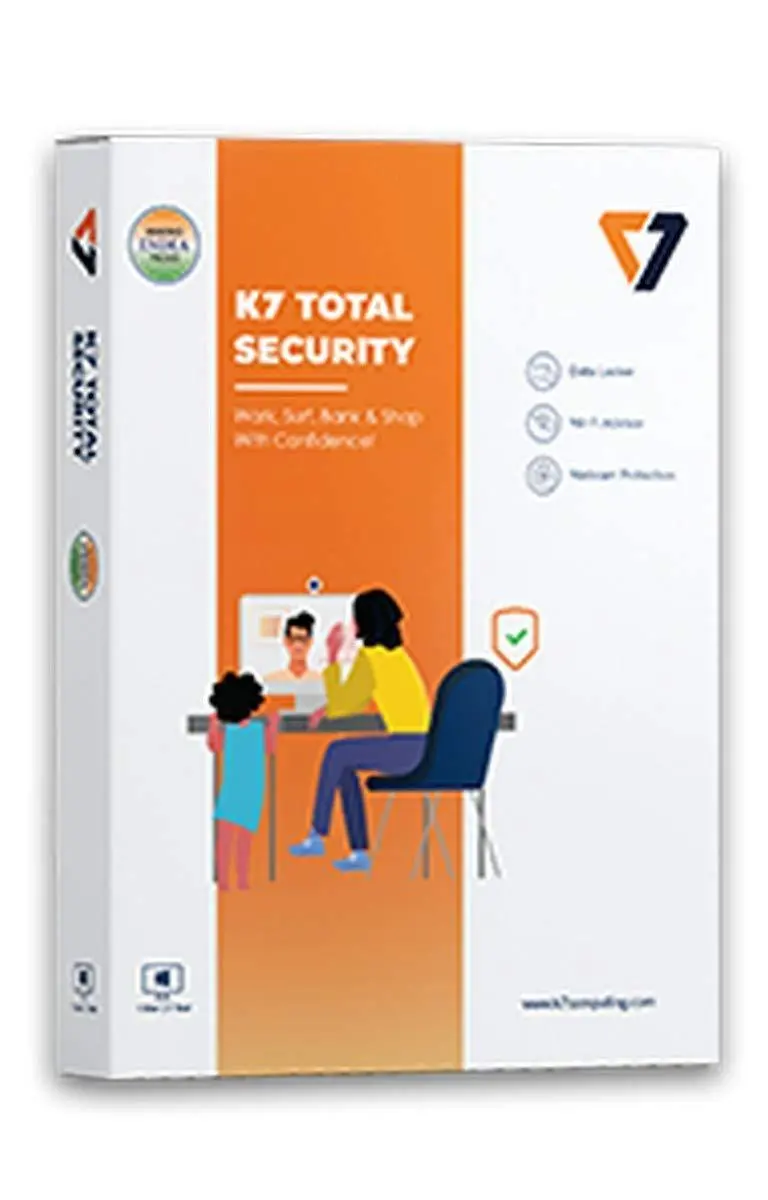 K7 Total Security Latest Version - 3 Pc's, 1 Year (Email Delivery In 2 Hours - No Cd) 1