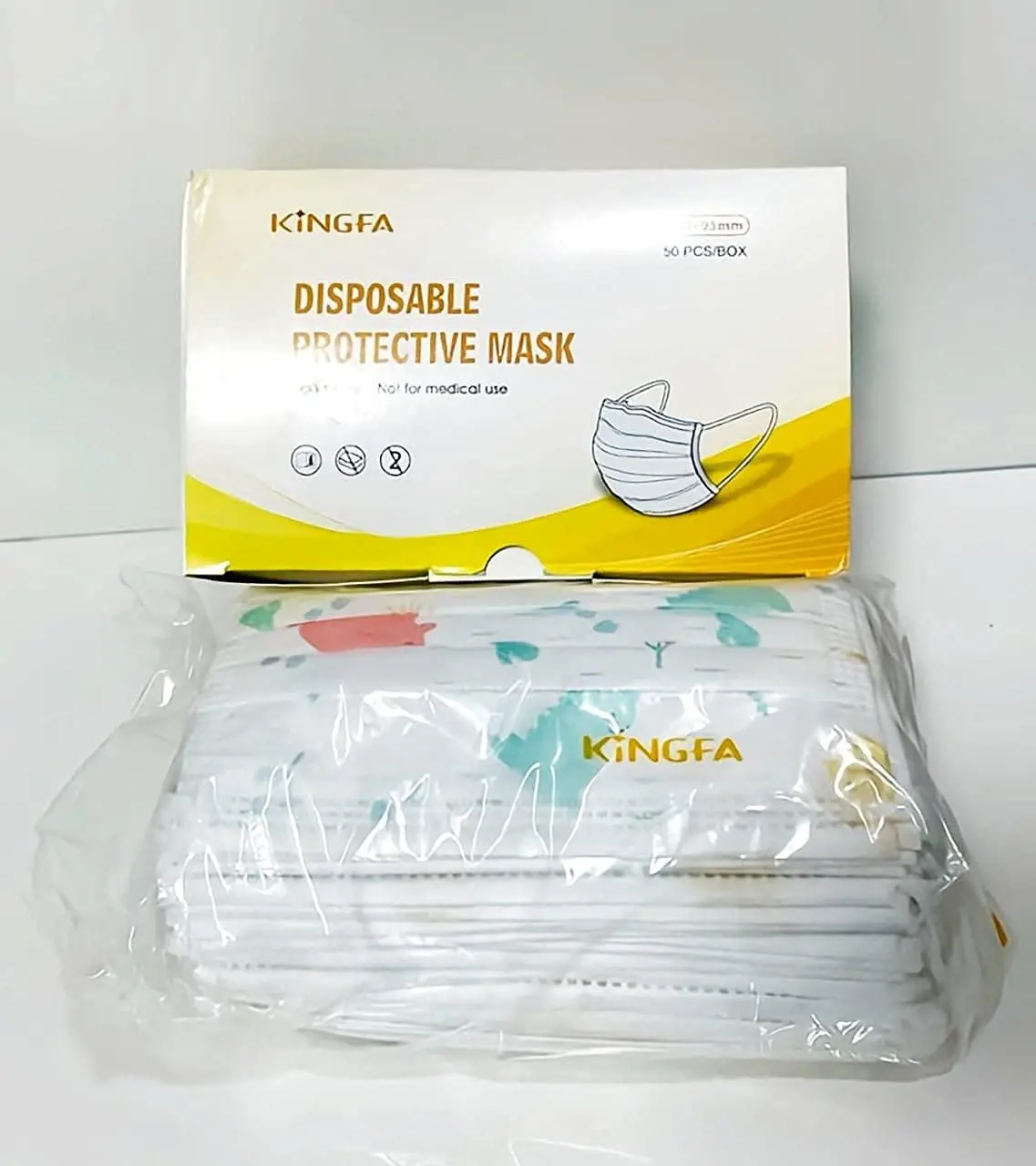 Kingfa 3 Ply Disposable Kids Face Mask 1