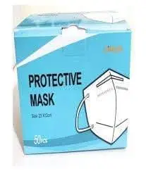 Kingfa White Face Protection Double Layer Mask (Pack Of 10Pcs) 1