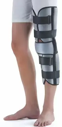 Dyna Innolife Knee Immobiliser-Grey-19 Inch Length Knee, Calf & Thigh Support  (Grey, Black) Large 1