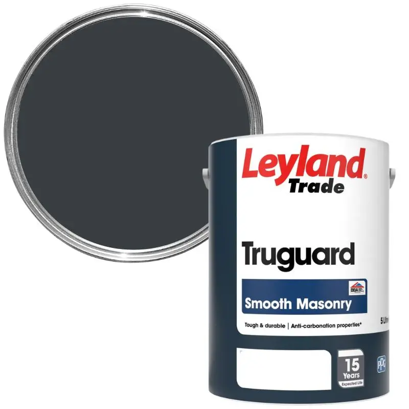 Leyland Trade Truguard Smooth Masonry - Anthracite Grey (Ral7016) 1