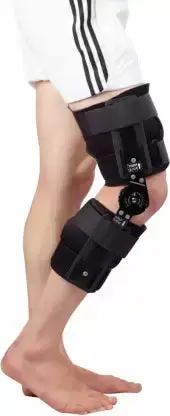 Dyna Limited Motion Knee Brace (Rom Brace)-Universal Knee Support  (Black) 1
