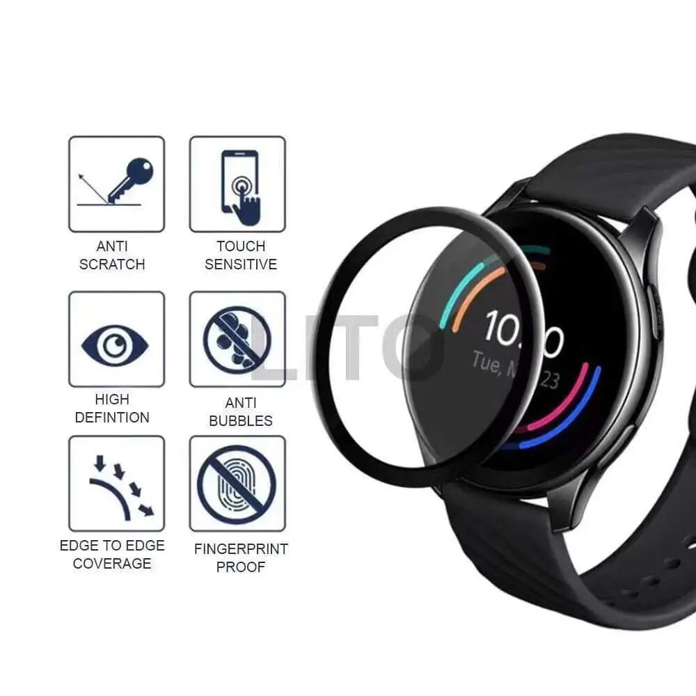 Lito S+3D Covered Oneplus Watch 46 Mm Screen Protector 1