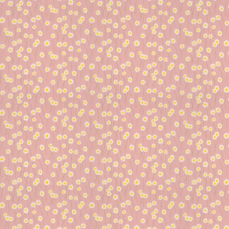 Little Greene Moon Daisies Wallpaper Sample - Hellebore 1