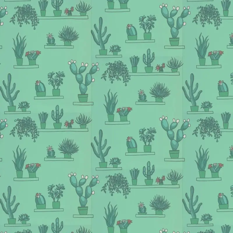 Little Greene Mr Straw’S Greenhouse Wallpaper Sample - Green Verditer 1