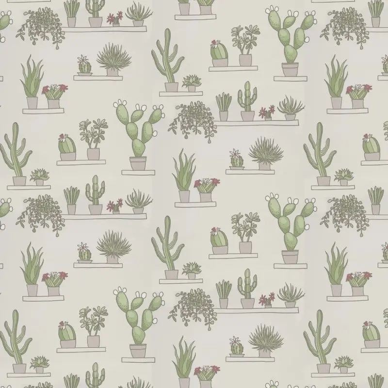 Little Greene Mr Straw’S Greenhouse Wallpaper Sample - Slaked Lime 1