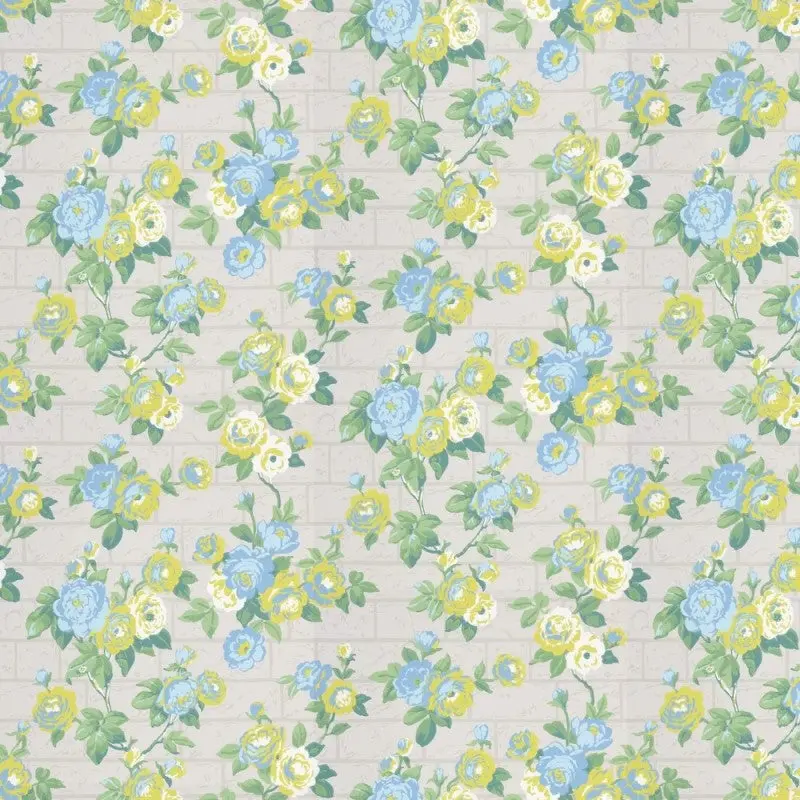 Little Greene Rose Garden Wallpaper Sample - French Grey 1