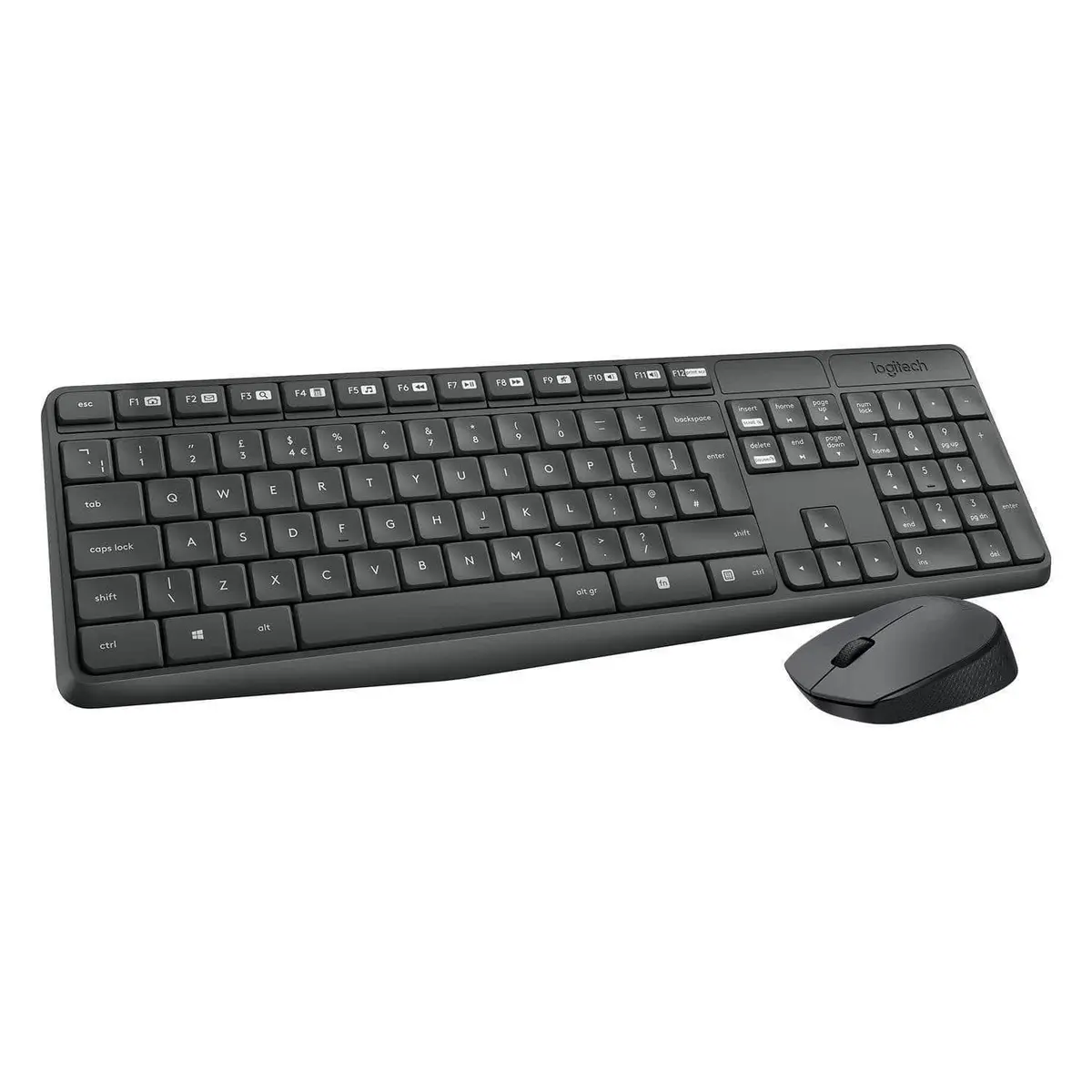 Logitech Mk235 Wireless Keyboard And Mouse Combo 3-Year Battery Life For Desktop / Laptop 1