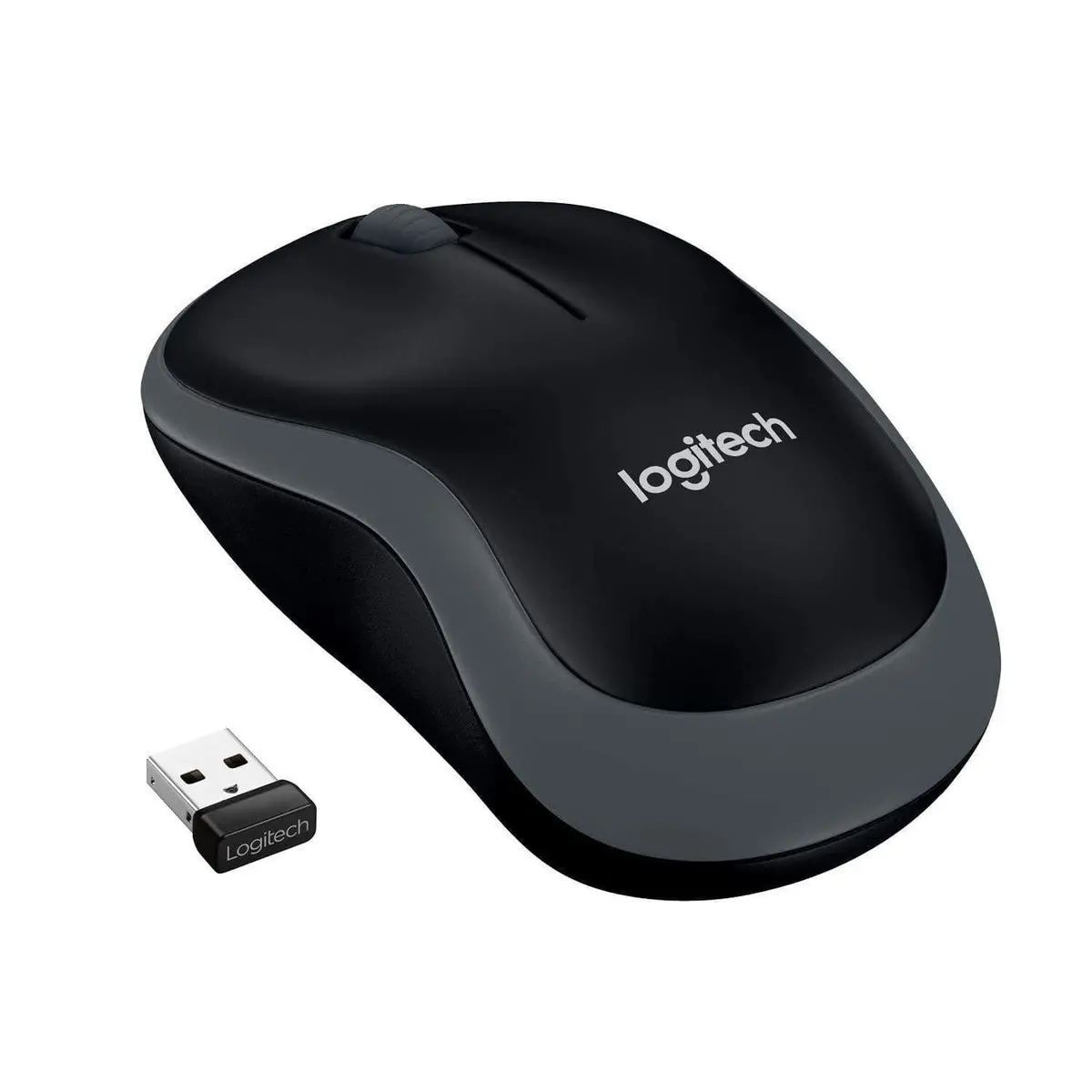Logitech M185 Wireless Mouse Usb For Pc Windows, Mac And Linux, Grey With Ambidextrous Design 1