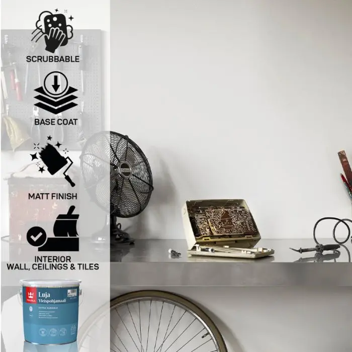 Tikkurila Luja Primer For Bathroom Walls & Woodwork - Colour Match 2