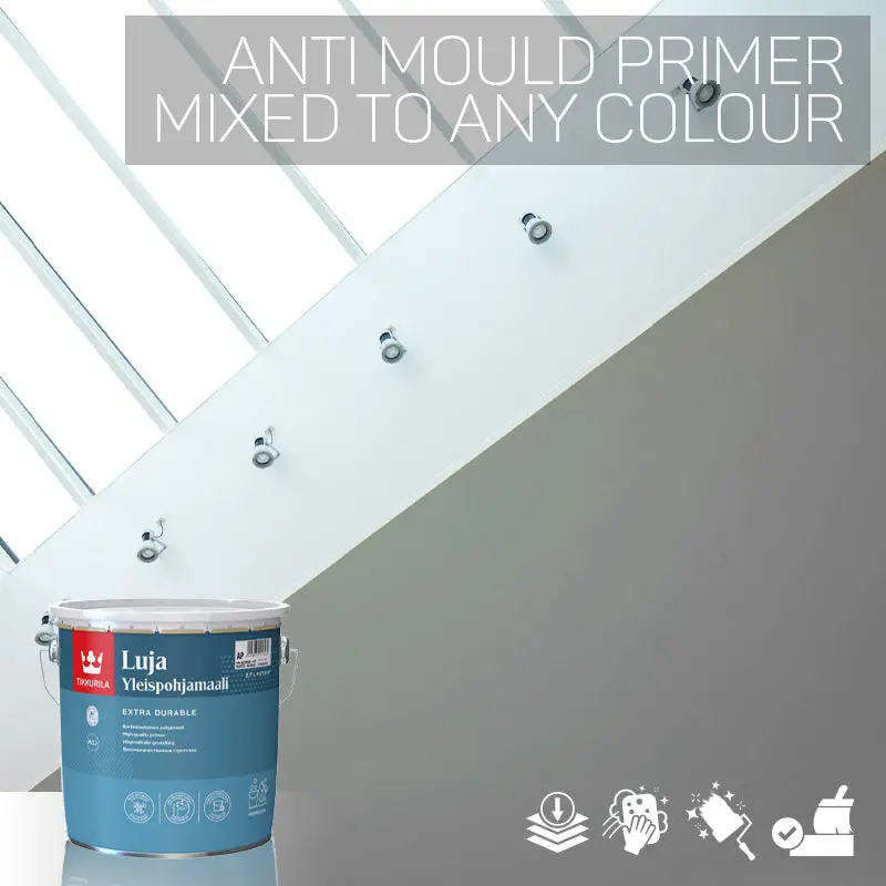 Tikkurila Luja Primer For Bathroom Walls & Woodwork - Colour Match 1