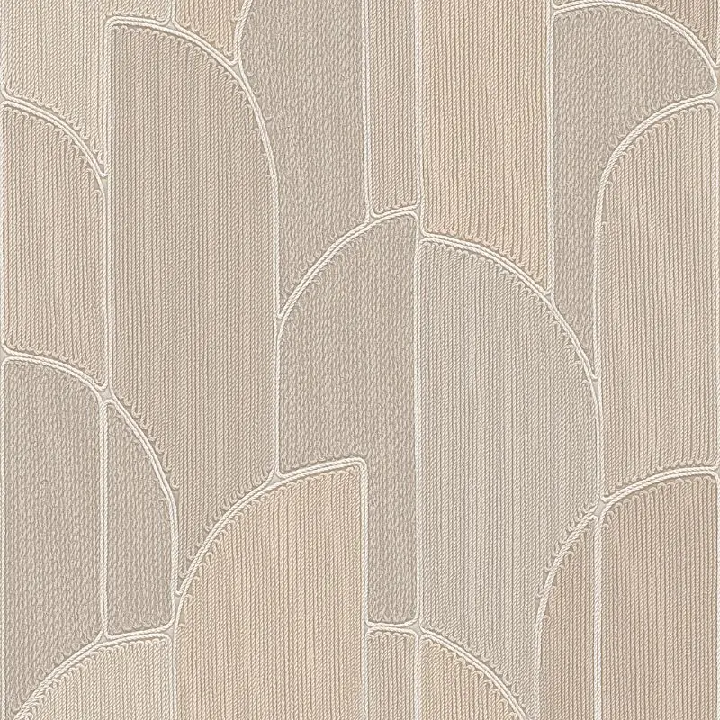Macrame Stitch Wallpaper Beige Sample 1