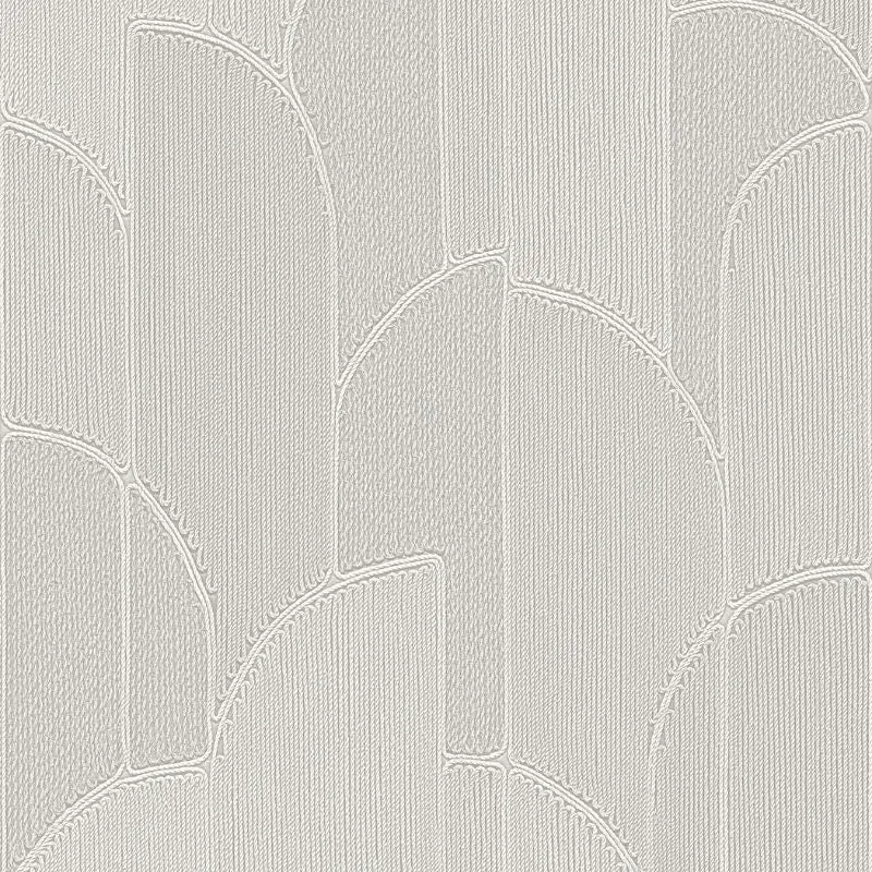 Macrame Stitch Wallpaper - White Sample 1