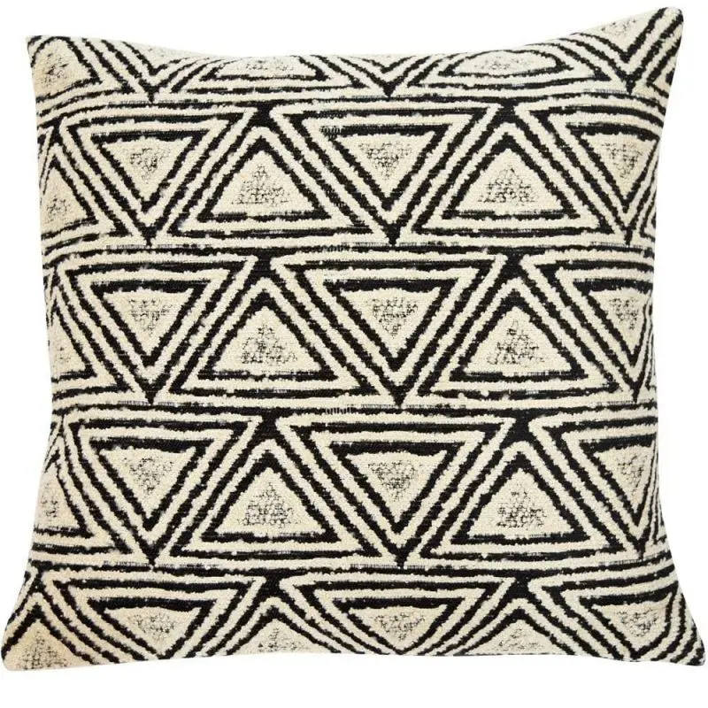 Malini Large Monochrome Kimathi Geometric Cushion 1