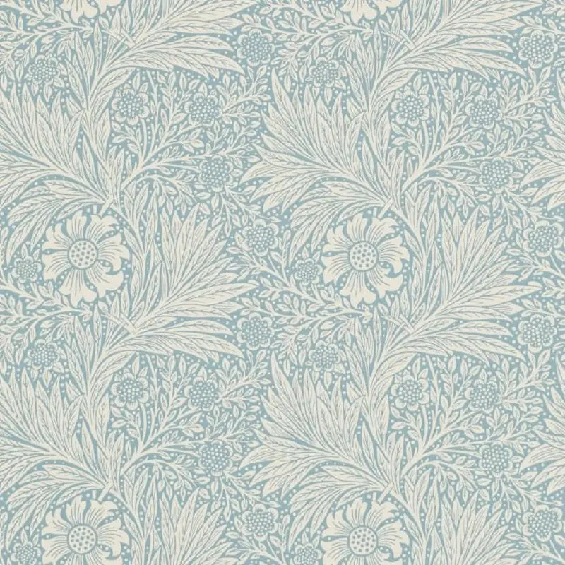 Morris & Co Marigold Wallpaper - Wedgwood Sample 1