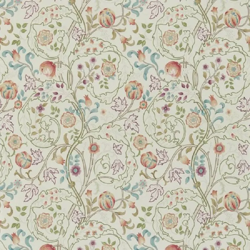 Morris & Co Mary Isobel Wallpaper - Rose/Artichoke Sample 1