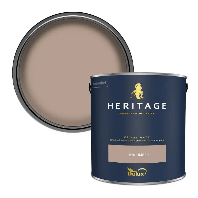 Dulux Heritage Matt Emulsion - Mid Umber 2