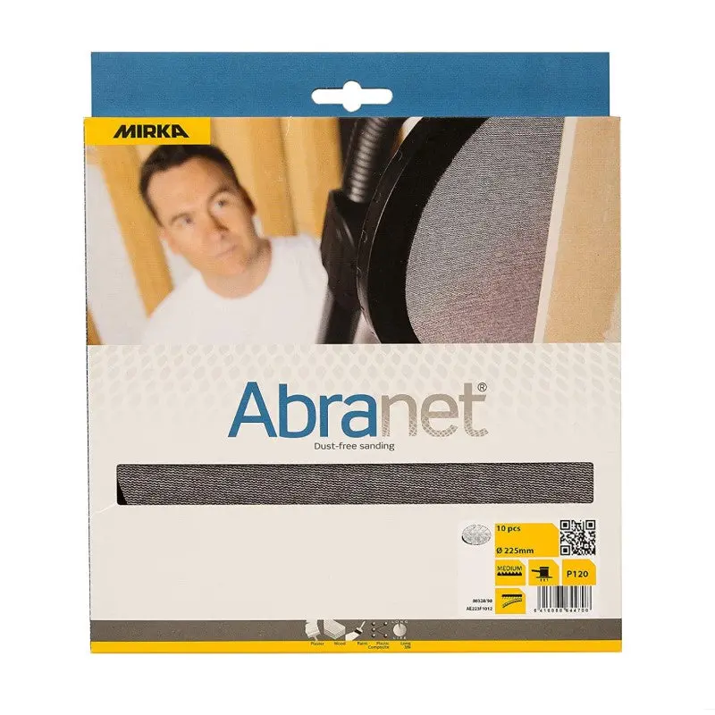 Mirka Abranet 225Mm Sanding Discs - Pack Of 10 1