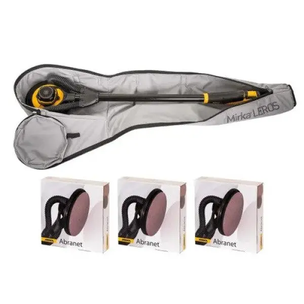 Mirka Leros Wall Sander & Ceiling Sander 950Cv Deco Solution Kit (Kit2207cdmuk) 1