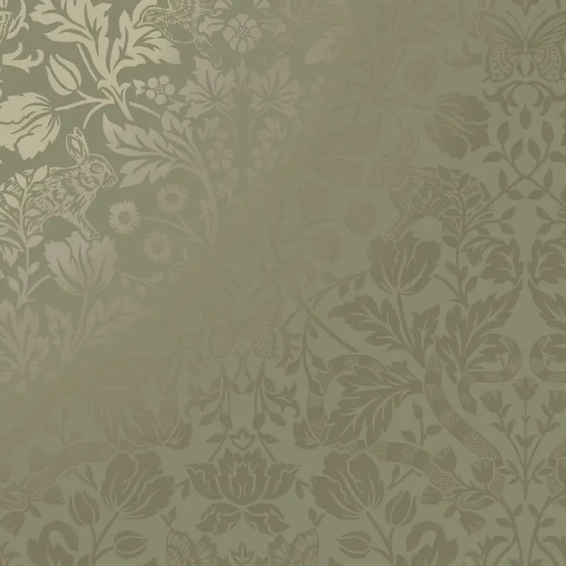 Glistening Mirrored Floral Wallpaper 2