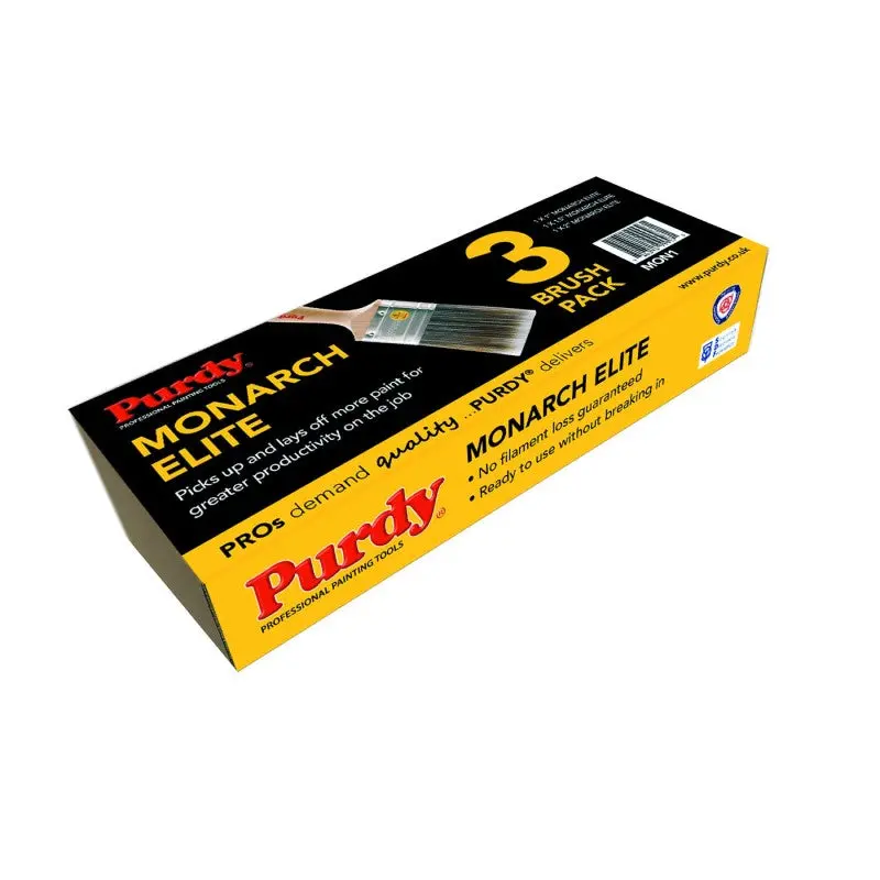 Purdy Monarch Elite Brush Pack (3 Pack) 1
