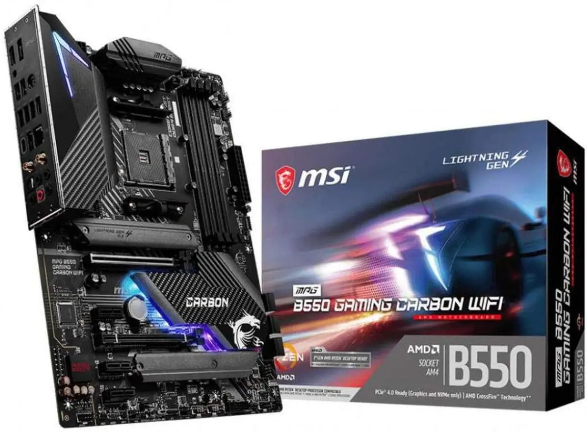 Msi Mpg B550 Gaming Carbon Wifi Gaming Motherboard 1