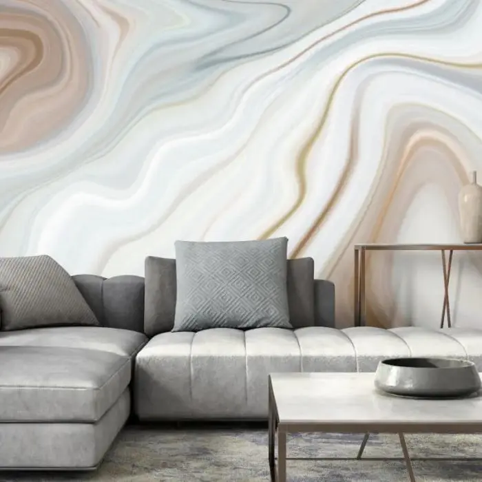 Origin Marbled Ink Wall Mural Cloud 1