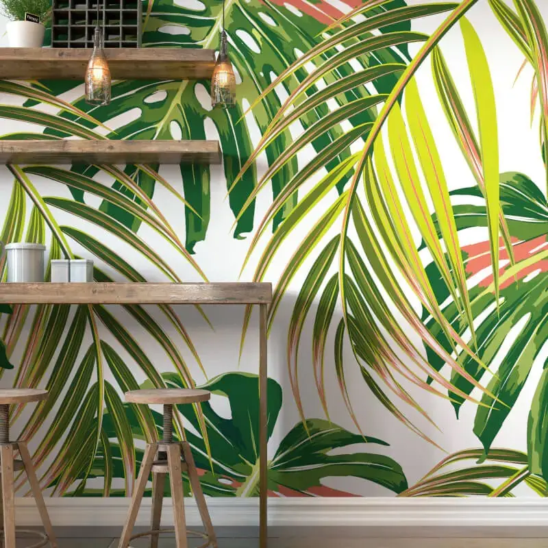 Origin Tropical Leaves Wall Mural Citrus 1