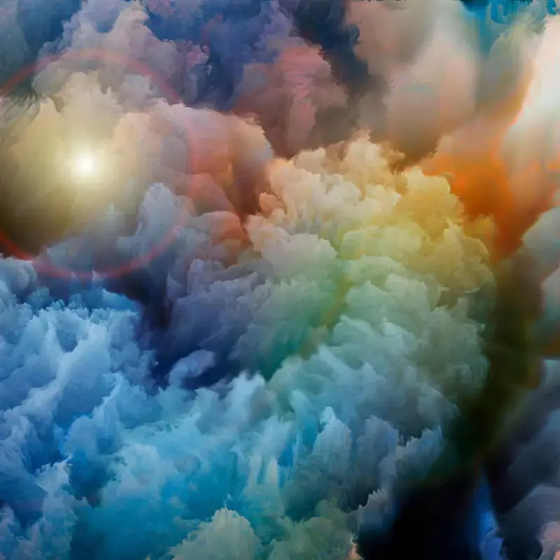 Origin Moody Clouds Wall Mural Multi 1
