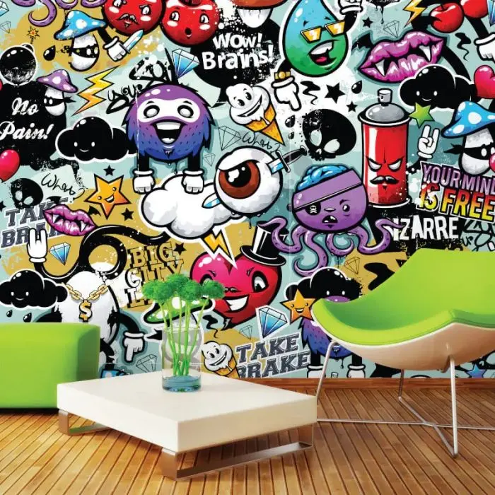 Origin Graffiti Monster Wall Mural Multi 1