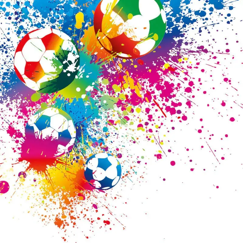 Origin Football Splash Wall Mural Multi 1