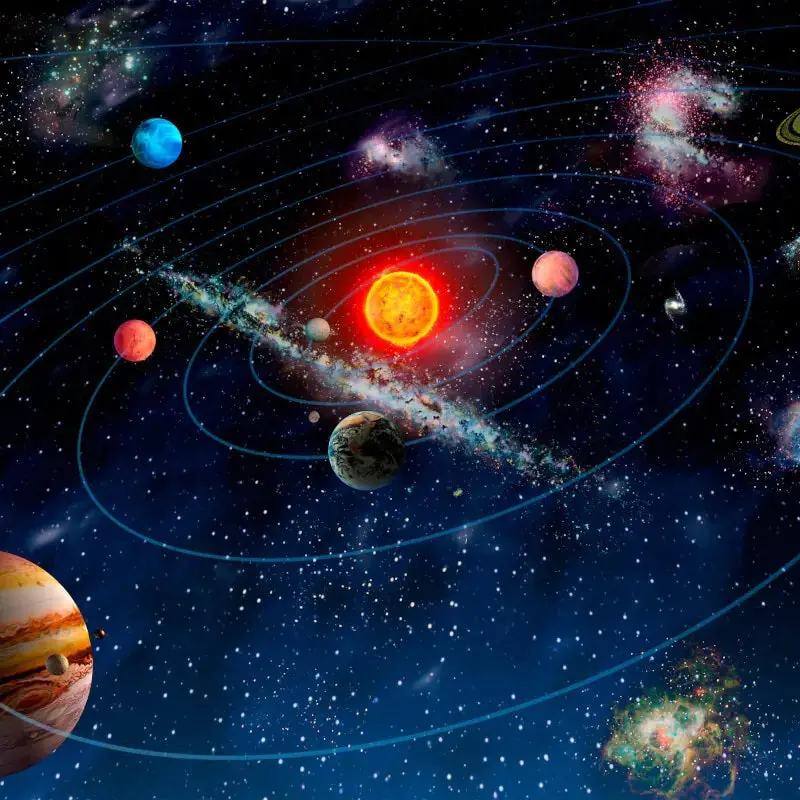Origin Solar System Wall Mural Multi 1