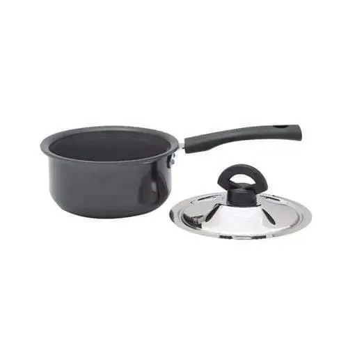 Murugan Evasilva Hard Anodised Sauce Pan With Lid 1