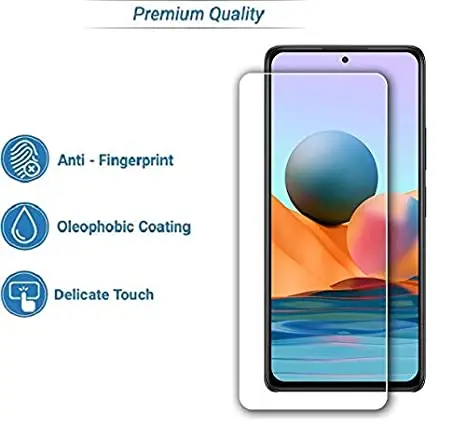 Dealsplant Premium Quality Super D Full Temper Glass For Redmi Note 10T 1