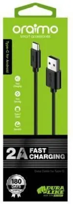 Oraimo Ocd-C53 1 M Usb Type C Cable  (Compatible With All Android Devices With Type C Port, Black) 1