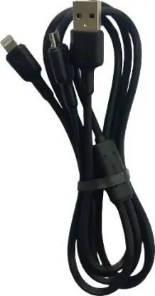 Oraimo Ocd-D62 1 M Lightning Cable  (Compatible With 2 In 1 Iphone Mobile Charging, Micro Usb Phones, Black, One Cable) 1