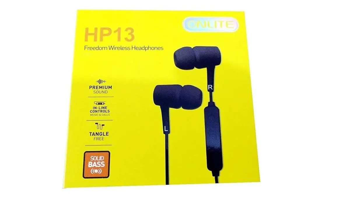 Onlite Hp-13 Freedom Wireless Headphone With Extra Deep Bass - Black & White 1