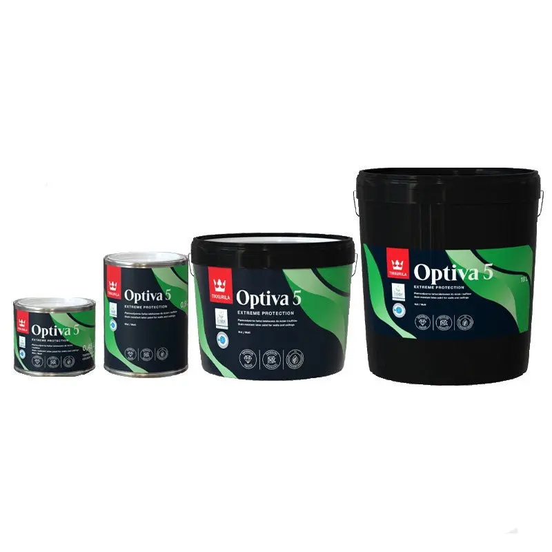 Tikkurila Optiva 5 Scrubbable Matt For Walls & Ceilings - Colour Match 1